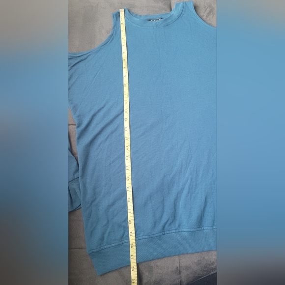 Athleisure Fall Cold-shoulder Long Sleeve Sweater Tunic Size Small - Picture 8 of 9